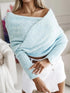 'Laurel' Long Sleeve Cropped Knit Top - Celes Fashion